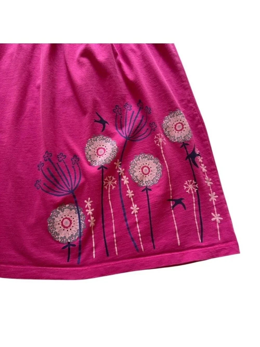 Tea Collection | Pink Floral Flutter Sleeve A-line Dress Size 5T